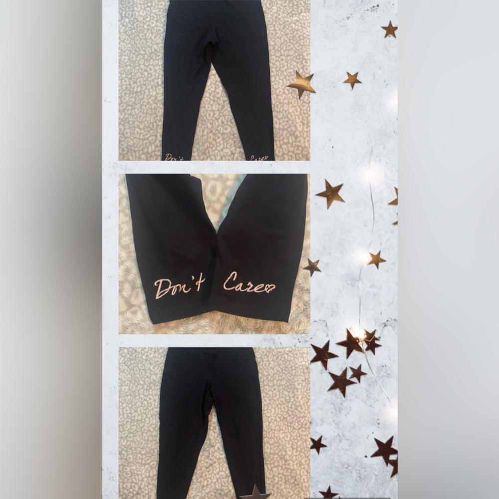 TORRID “Don’t Care” stitched Cropped Leggings 1X